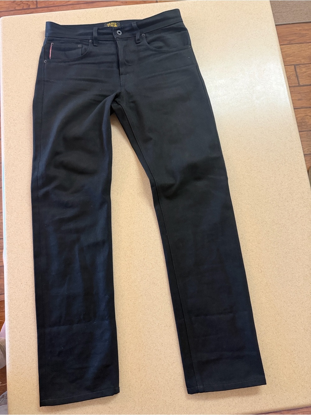 Brave Star Selvage “The True Straight” Black Jeans.
